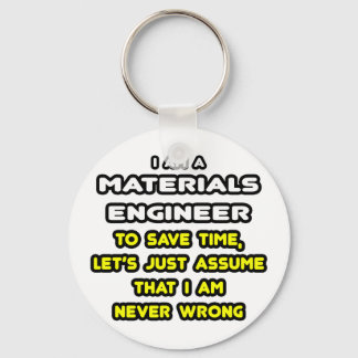 Funny Materials Engineer T-Shirts and Gifts Keychain