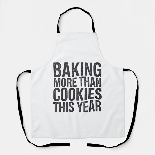 Funny Maternity Christmas Bumps First Xmas Apron (Front)