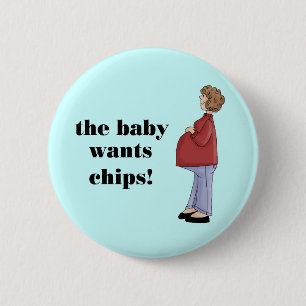Funny Maternity Design Button