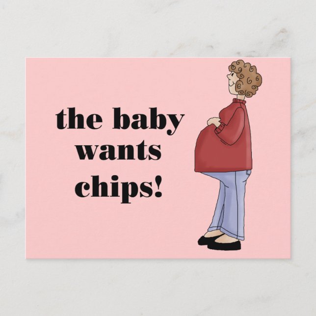 Funny Maternity Design Postcard (Front)
