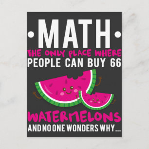 Funny Math Calculation Humor Back to School Postcard