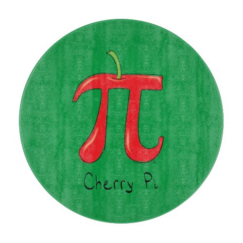 Funny Math Cherry Pi Symbol Cutting Board