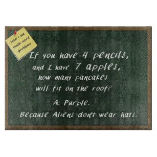 Funny Math Quotes Cutting Boards | Zazzle