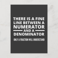 Funny Math  FINE LINE NUMERATOR DENOMINATOR
