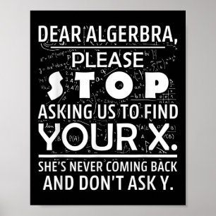Funny Math For Math Lovers Nerd Nerdy Hilarious De Poster