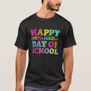 Funny Math Formula 100 Days Of School Math Teacher T-Shirt