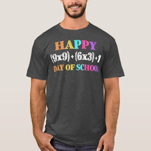 Funny Math Formula 100 Days Of School Teacher Boys T_Shirt