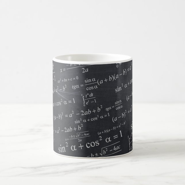 Funny Math Formula Chalkboard Geek Teacher Student Coffee Mug (Center)