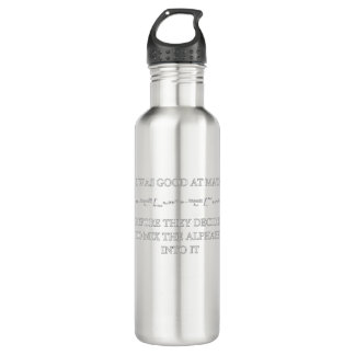 funny math formula joke stainless steel water bottle