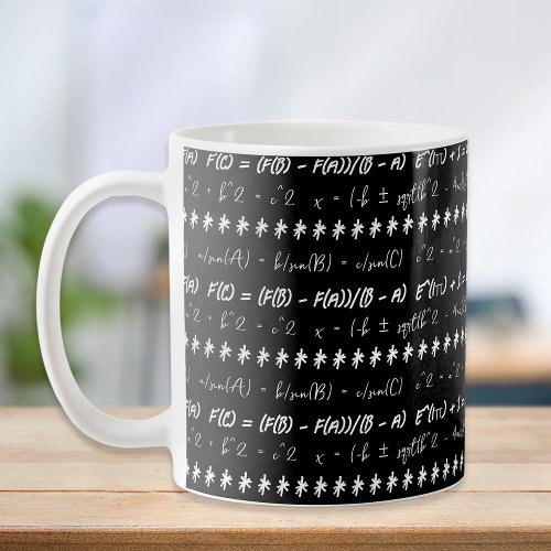 Funny Math Formulae Gift for Mathematician  Coffee Mug