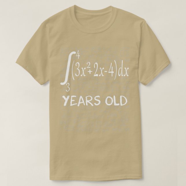 Funny math geek 40 years old 40th birthday integra T-Shirt (Design Front)