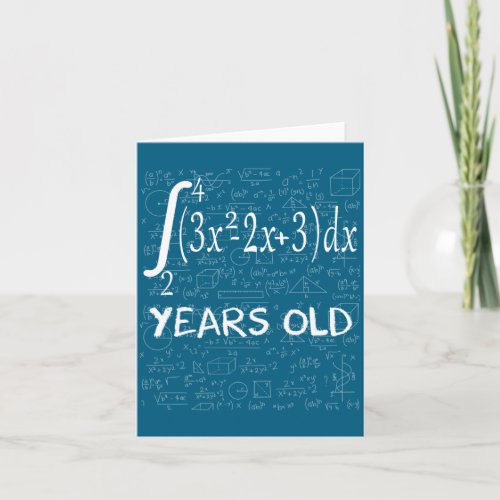 Funny Math Geek 50 Years Old 50th Birthday Integra