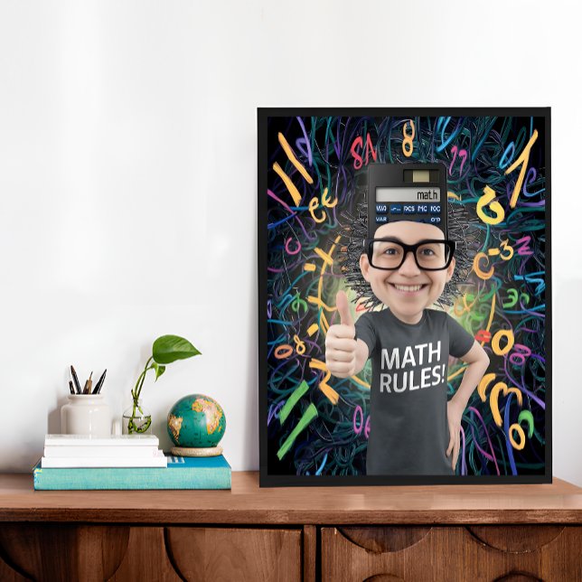 Funny Math Geek Cute Gift For Math Lovers Poster (Funny Math Geek Cute Gift For Math Lovers Poster)