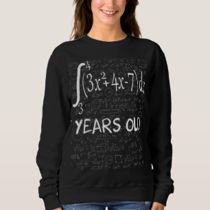Funny Math Geek Integral Calculus 44th Birthday 44 Sweatshirt