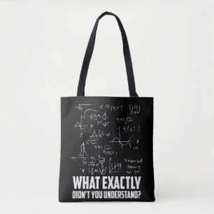 Funny Math Geek Physics Science Joke Tote Bag