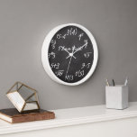 Funny Math Geek Wall Clock