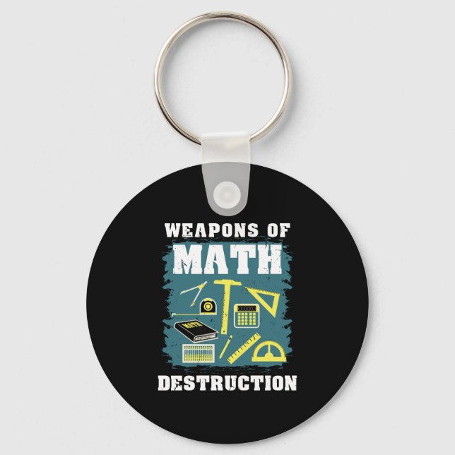 Funny Math Gifts Keychain (Front)