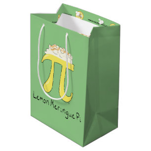 Funny Math Humor Lemon Pi Symbol Medium Gift Bag