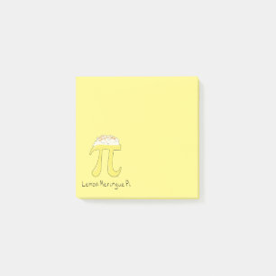 Funny Math Humor Lemon Pi Symbol Post-it Notes