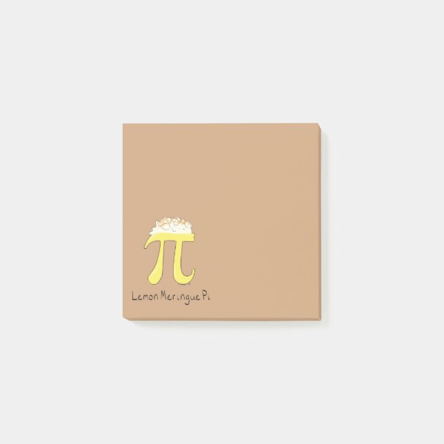 Funny Math Humor Lemon Pi Symbol Post-it Notes (Front)