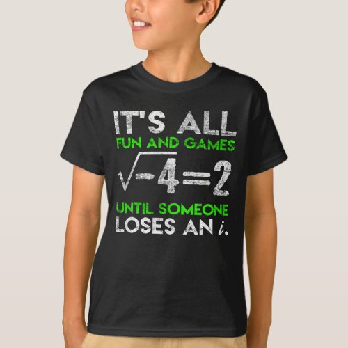 Funny Math Imaginary Number Equation Humor T_Shirt