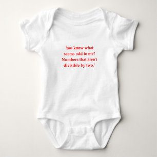 funny math joke baby bodysuit