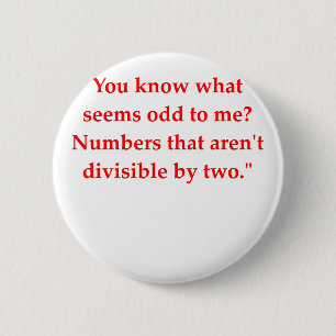 funny math joke button