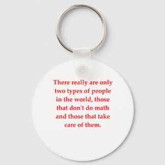 funny math joke keychain