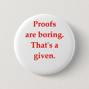 funny math joke pinback button