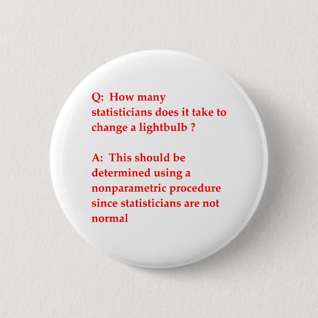funny math joke pinback button (Front)
