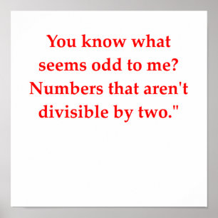 funny math joke poster