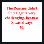 funny math joke poster<br><div class="desc">funny, math, mathematics, nerd, geek, mathematician, numbers, geometry, trigonometry, algebra, statictics, probability, equation, addition, subtraction, division, multiplication, teacher, gift, humor, present, prime, calculus</div>