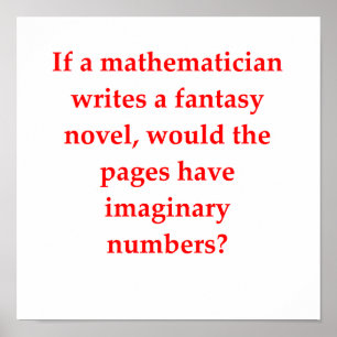 funny math joke poster