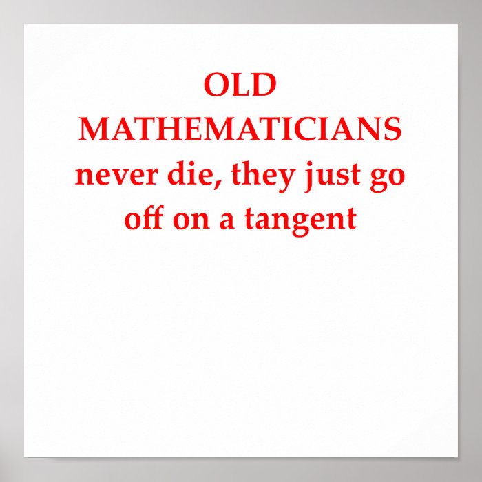 funny math joke poster