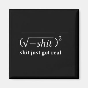 Funny Math Just Got Real, Funny Math Equation, Mat Magnet