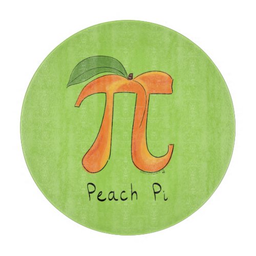 Funny Math Peach Pi Symbol Cutting Board
