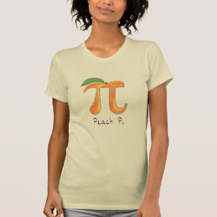 Funny Math Peach Pi Symbol T-Shirt