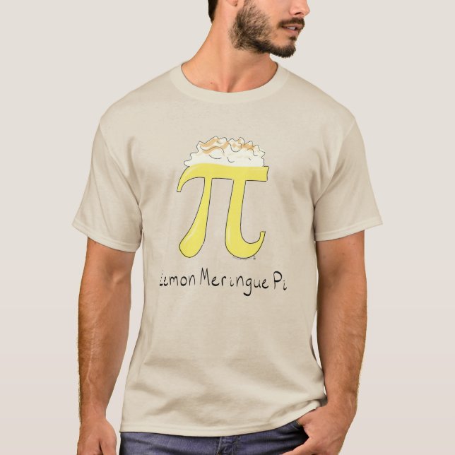 Funny Math Pi Symbol Lemon Meringue T-Shirt (Front)