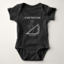 Funny Math Pun Moose Hypotenuse Mathematician. Baby Bodysuit