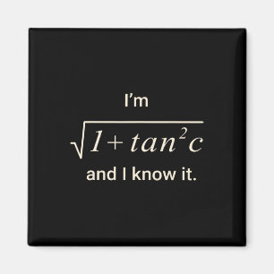 Funny Math Pun Tee – I M Sec C Trigonometry Teache Magnet