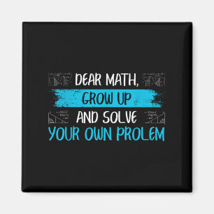 Funny Math Quote Back To School Girls Boys Teens Magnet