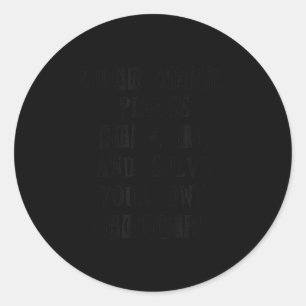 Funny Math Quote For Girls Boys Dear Math Classic Round Sticker