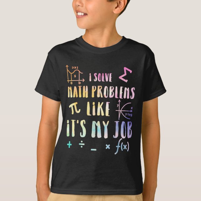 Funny Math Quote For Teacher Student Stem Geek Gif T-Shirt (Front)