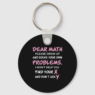 Funny Math Quote  Keychain