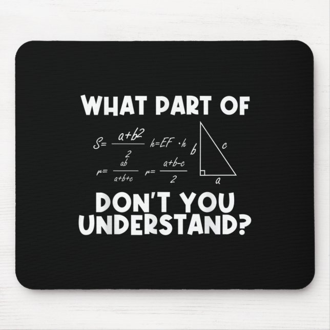 Funny Math Quote Mathematics Dear Math Teacher Sol Mouse Pad (Front)