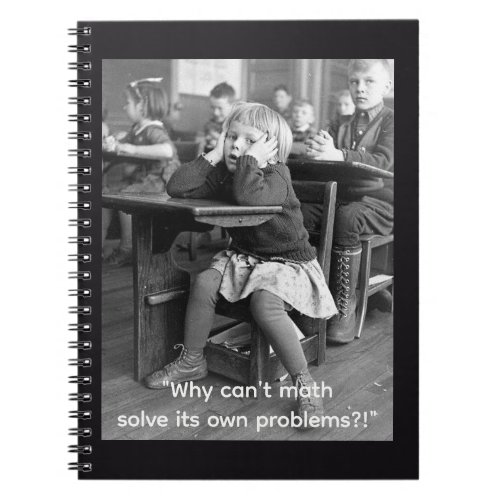 Funny math quote notebook