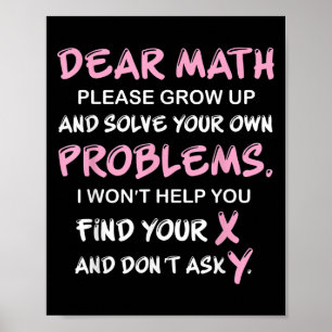 Funny Math Quote Poster