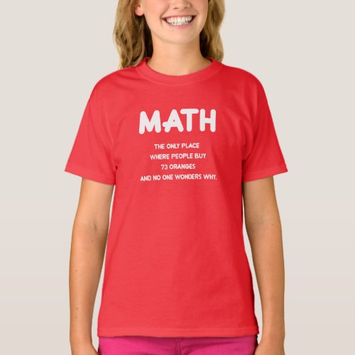 Funny Math science school nerd T_Shirt