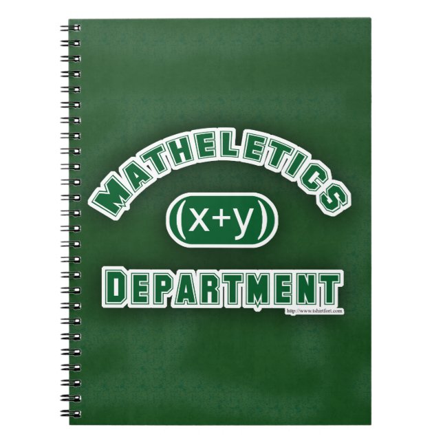 Funny Math Slogan Notebook (Front)