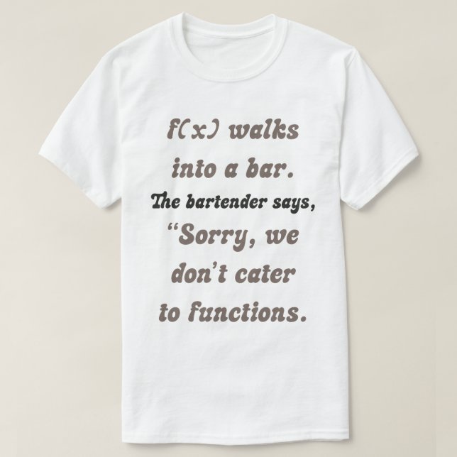 Funny Math T-Shirt (Design Front)
